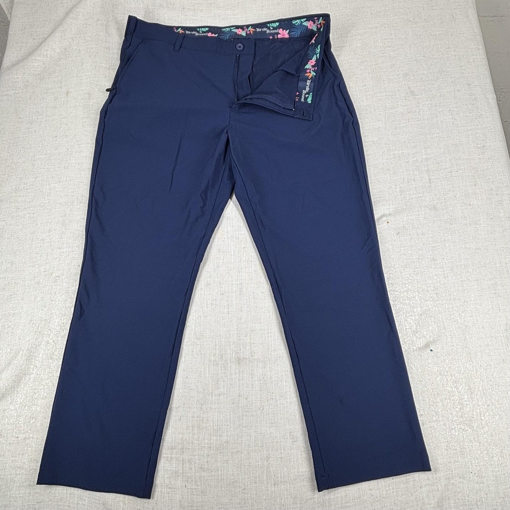 Birdie Bound Pants Mens 40x30 Golf Stretch Performance Lightweight Casual - Picture 2 of 13